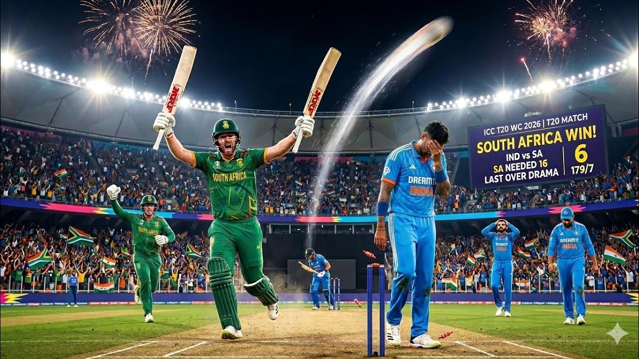 IND vs SA T20 World Cup 2026 part 2 last over drama 😱