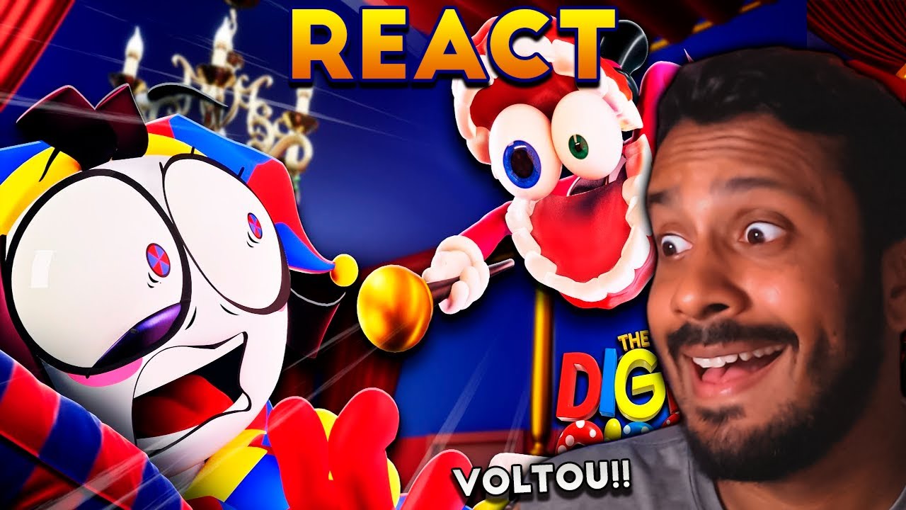 HYPE TA ENORME!! REACT The Amazing Digital Circus ACORDA POMNI! VAMOS PARA UMA AVENTURA!