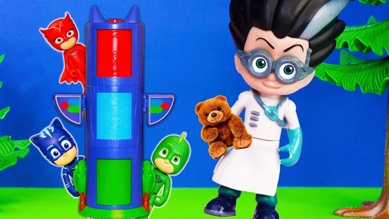 PJ Masks Romeo loses bedtime teddy bear with Amaya