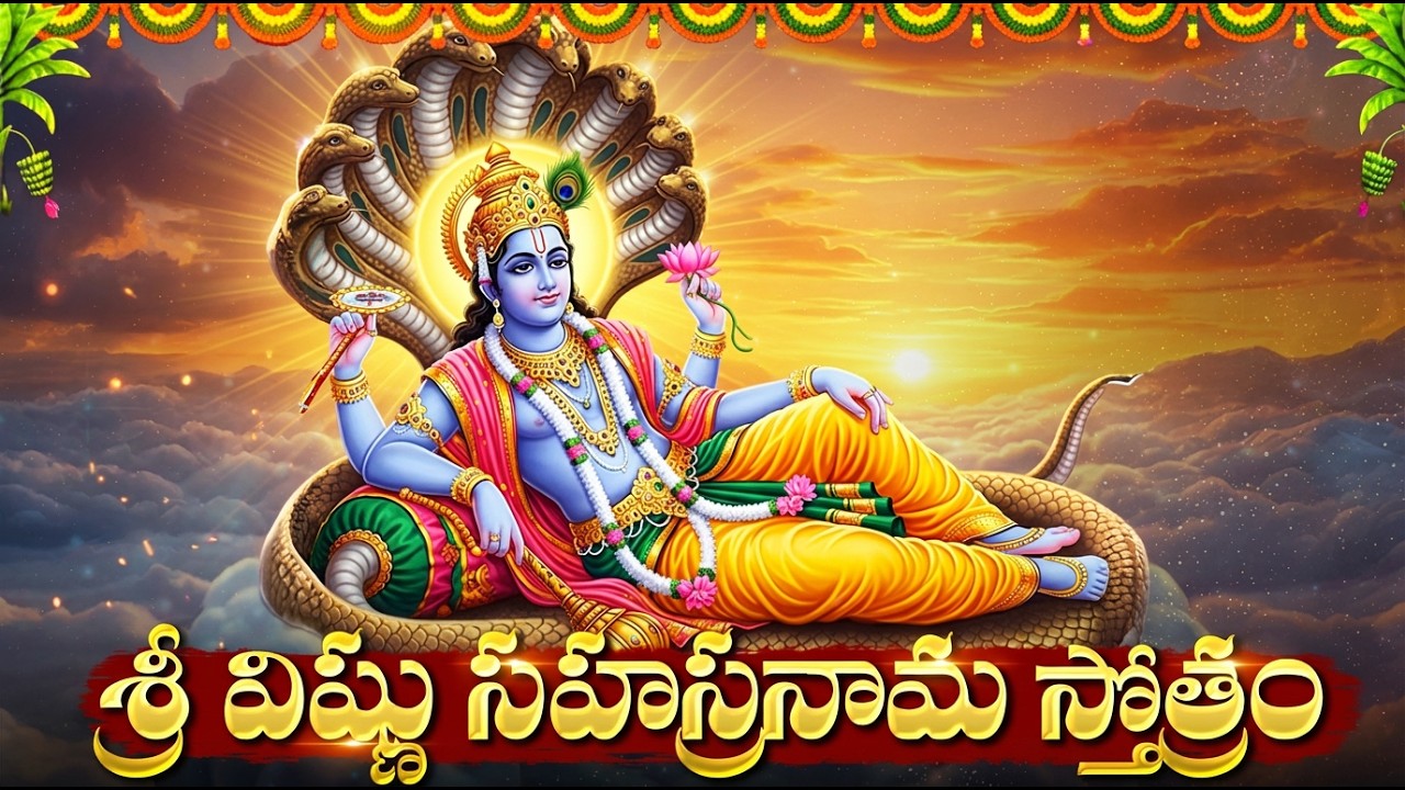 Vishnu Sahasranama stotram With Lyrics | విష్ణు సహస్రనామ స్తోత్రం | Telugu Devotional Songs