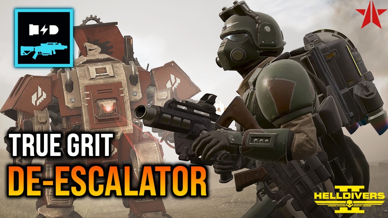 Helldivers 2 - De-Escalator makes the Bots EASY! Super Helldive (SOLO full clear)