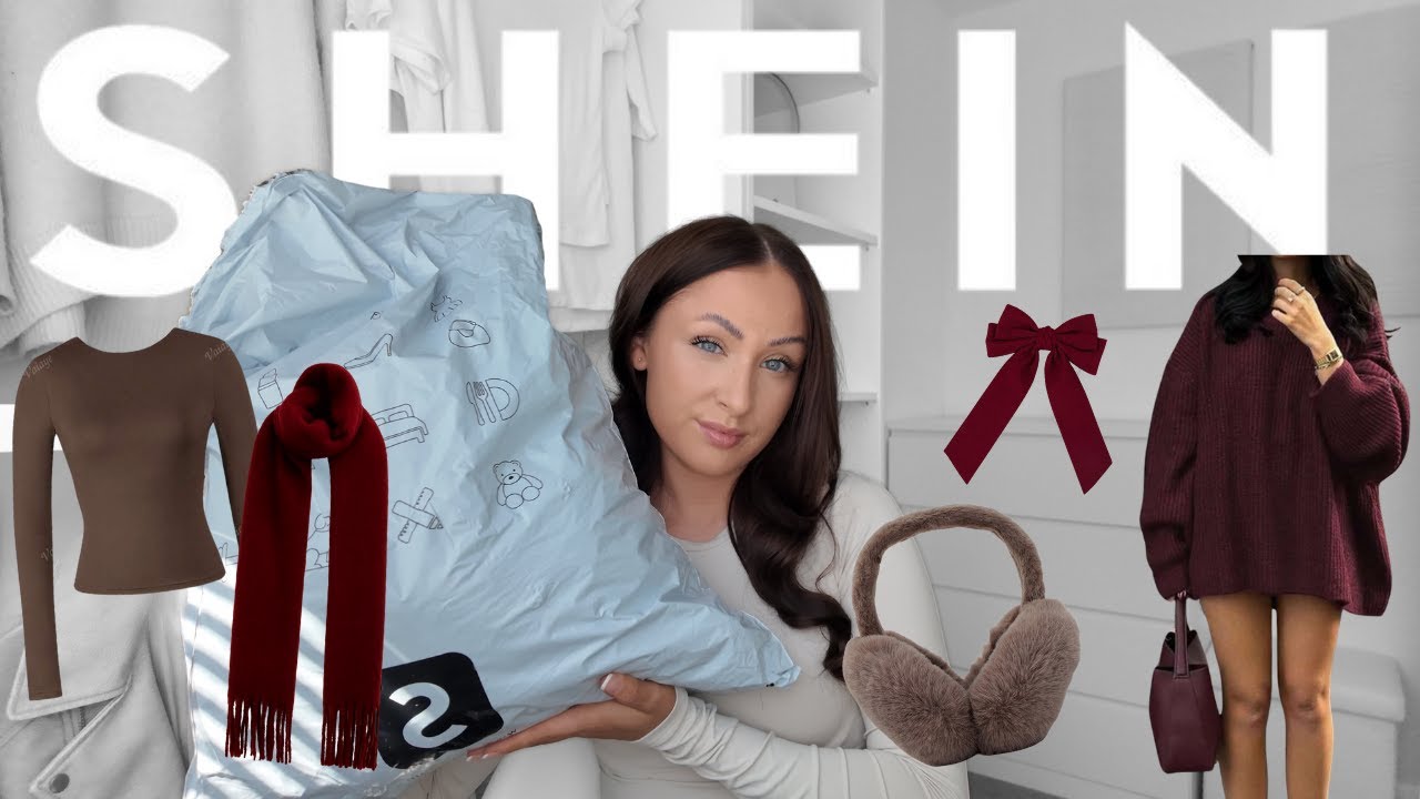 SHEIN TRY ON HAUL ОСЕНЬ/ЗИМА 2025 ❄️ *новинка*: бордовый трикотаж, шарфы, наушники и многое другое
