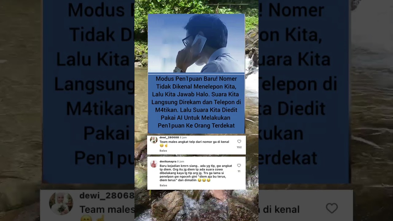 AWAS! Modus Penipuan Suara AI Rekam Telepon! 😱📞#shorts #shortvideo #trending