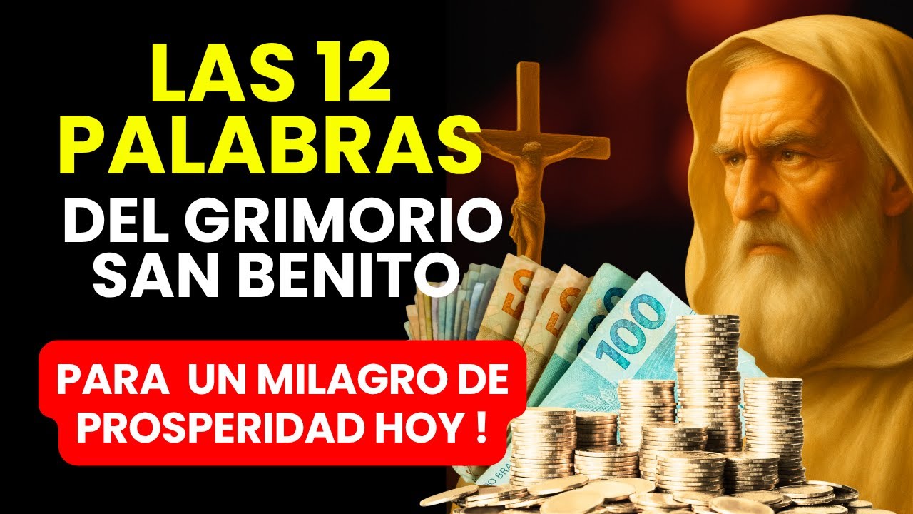 📿 LAS 12 PALABRAS DEL GRIMORIO DE SAN BENITO para un Milagro de Prosperidad HOY