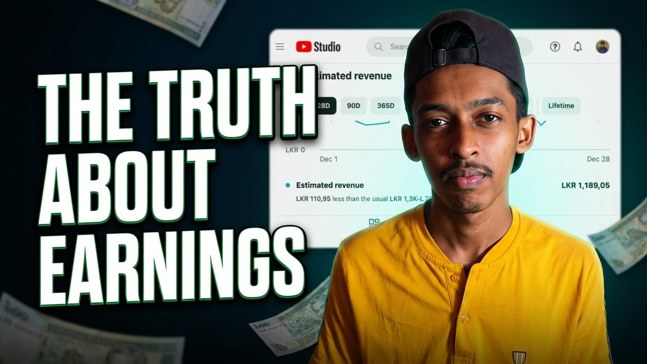 මම Youtube එකෙන් මාසෙට කීයක් ගන්නවද?🤫 ඇත්තම යූටියුබ් එකෙන් ලොකුවට සල්ලි හොයන්න පුලුවන් ද? 