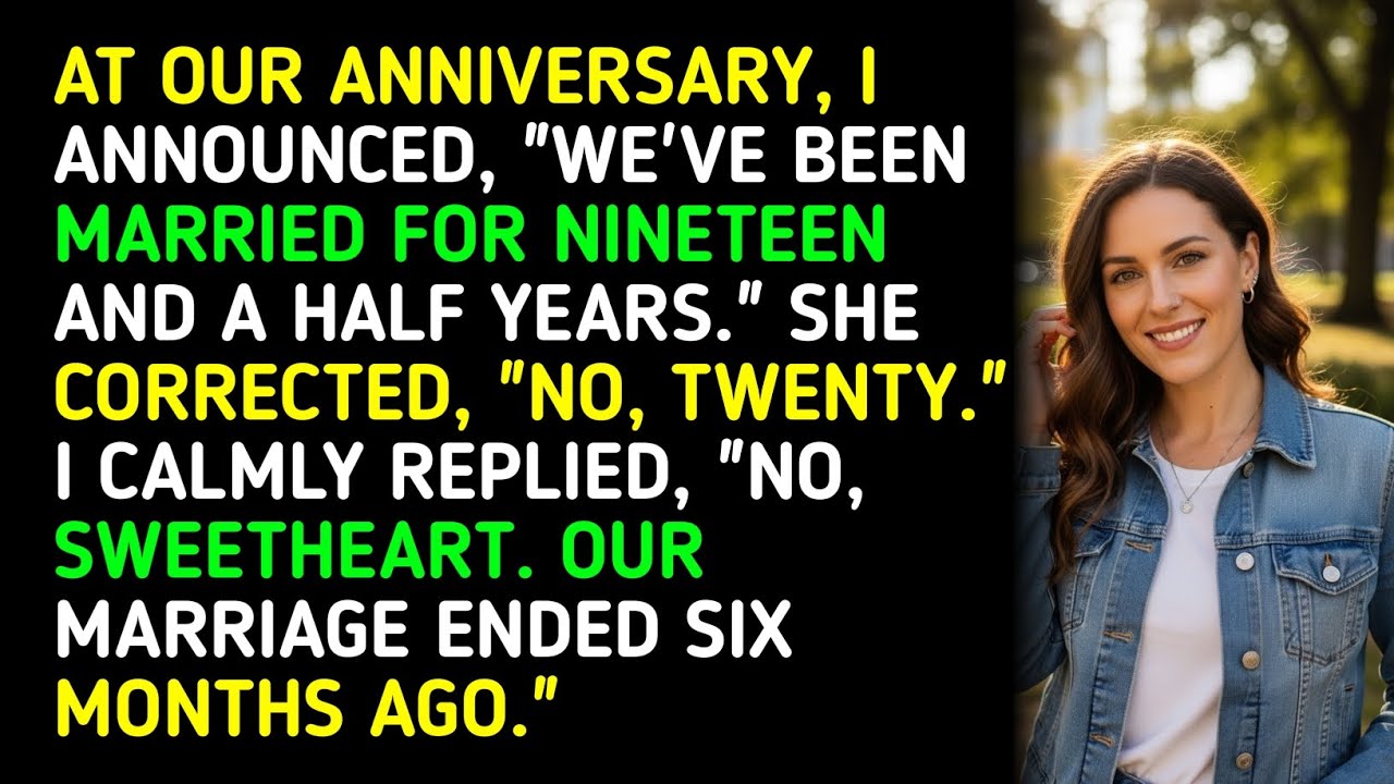 AT OUR ANNIVERSARY, I ANNOUNCED, 