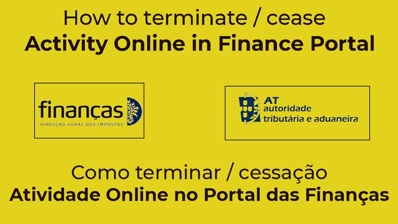 How to Terminate/ Cease Activity (Actividade) Online [Complete Explained step by step | HD]