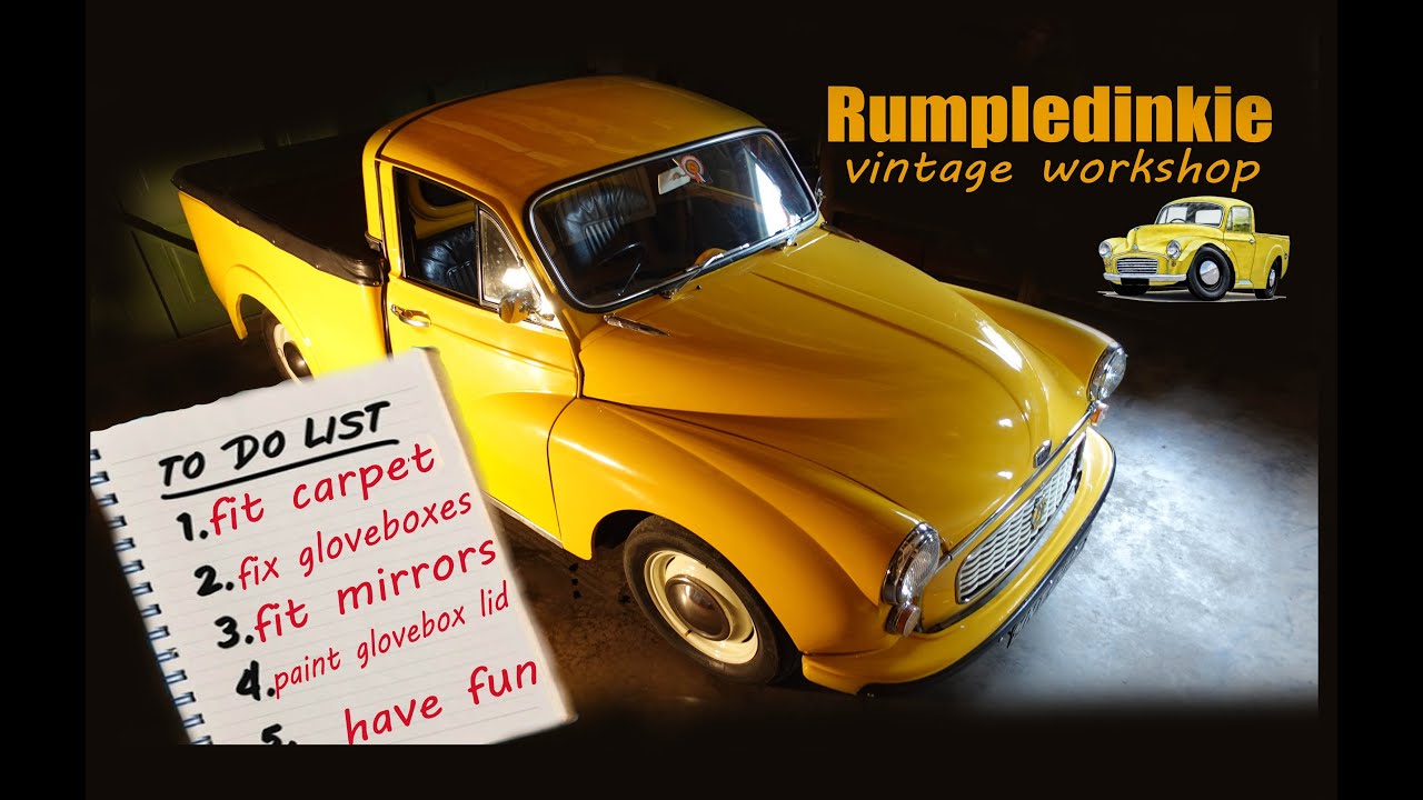 Austin Minor Pickup 'To Do List' #classiccarrestoration #morrisminor 
