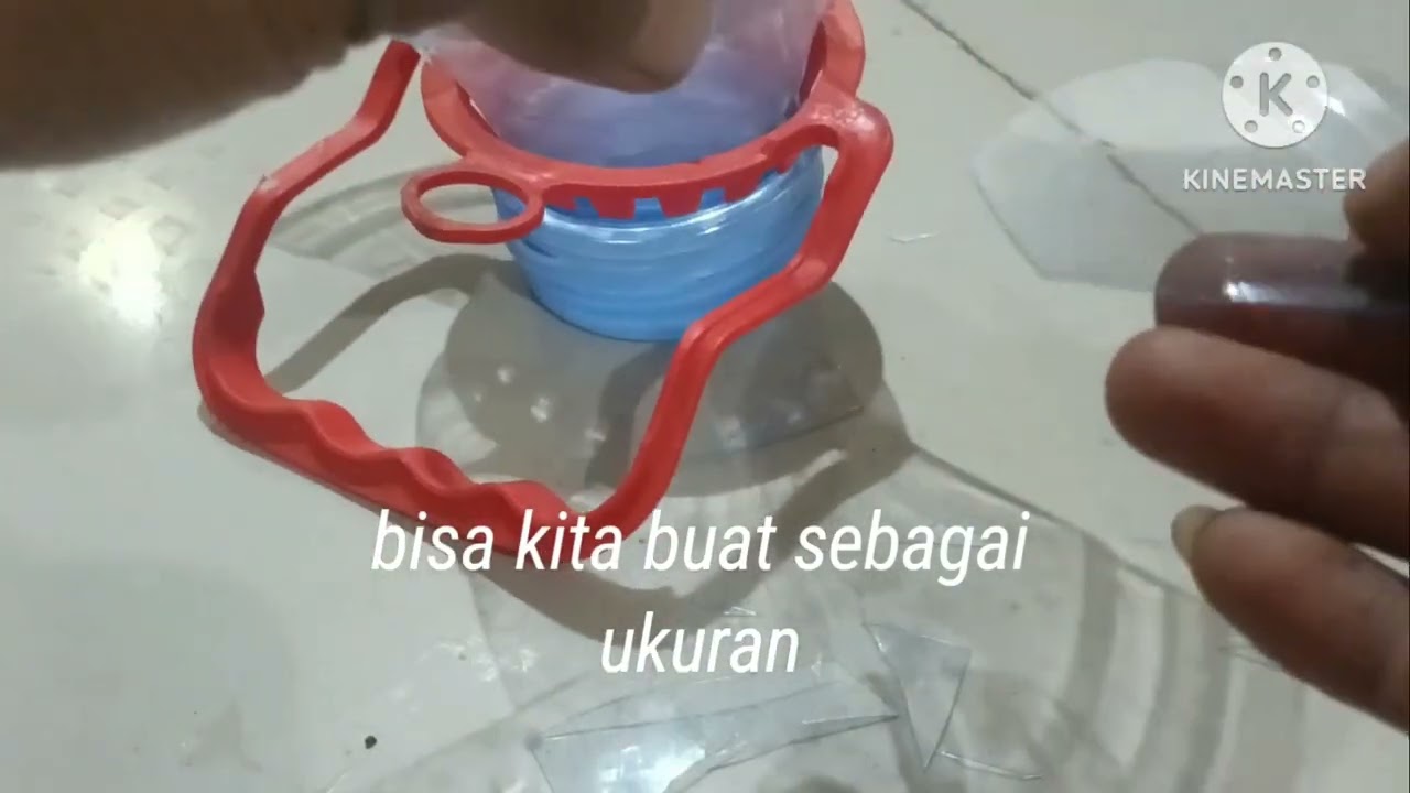Membuat ember dari galon bekas