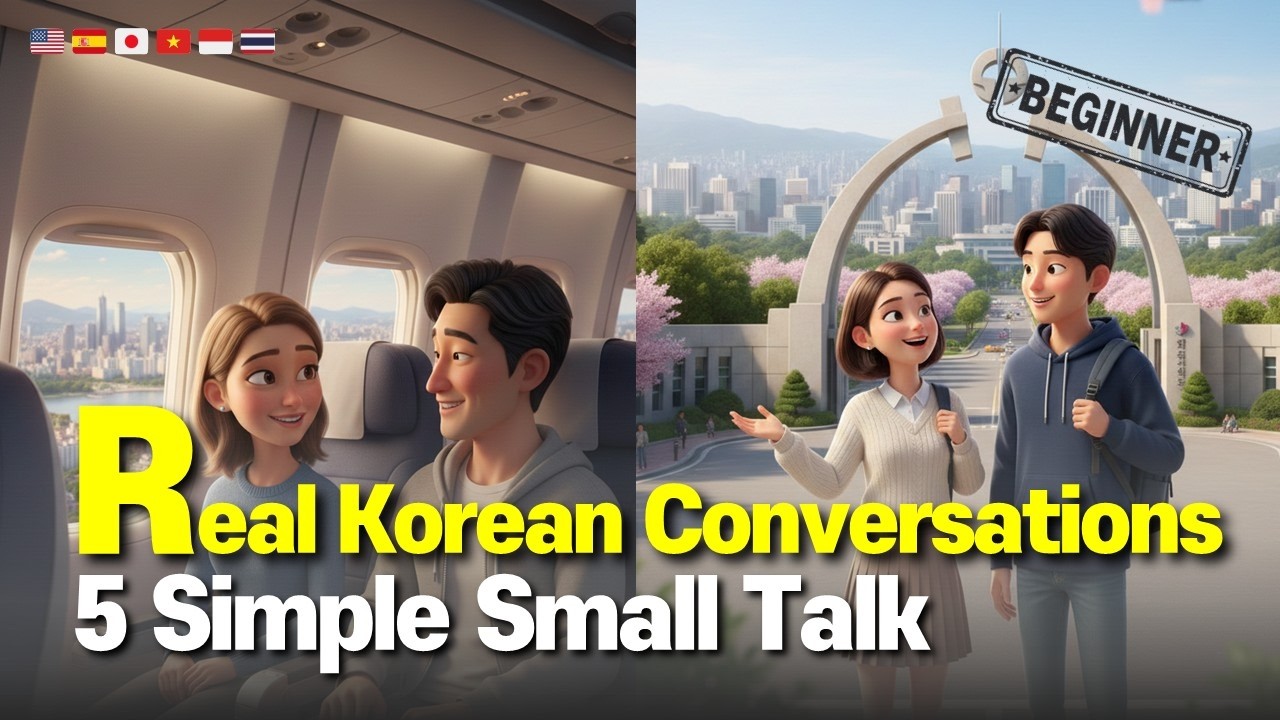 Real Korean Conversations | 5 Simple Small Talk Dialogues for Beginners