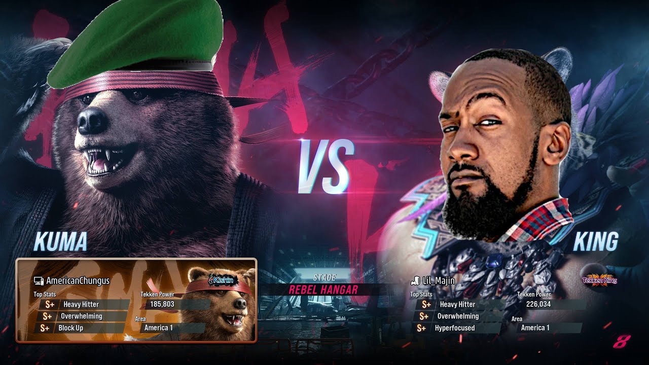 Lil Majin (King) vs American_Chungus (Kuma) - Tekken 8 Ranked