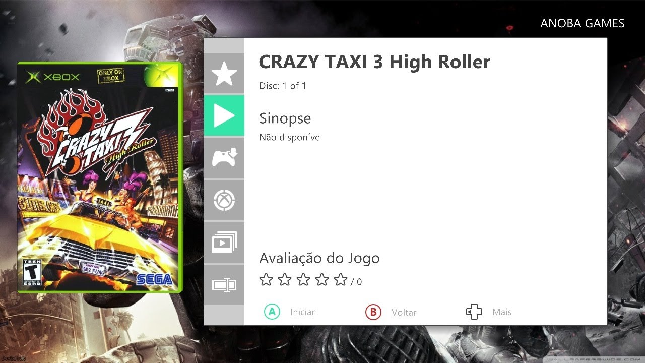 15 Minutos Jogando: Crazy Taxi 3: High Roller de Xbox Cl&aacute;ssico (Xbox 360) Full HD - 1080