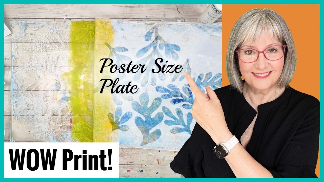 I Tried a Giant Gelli Arts® Plate and WOW!