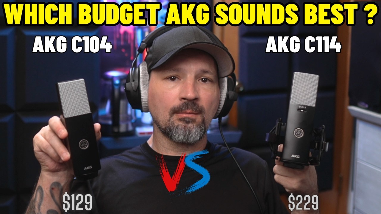 NOWE budżetowe mikrofony AKG | Por&oacute;wnanie mikrofon&oacute;w AKG C104 i C114