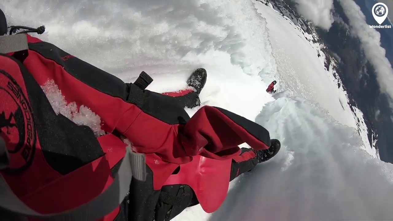 Sledding Down Fiery Volcano With Active Lava Lake
