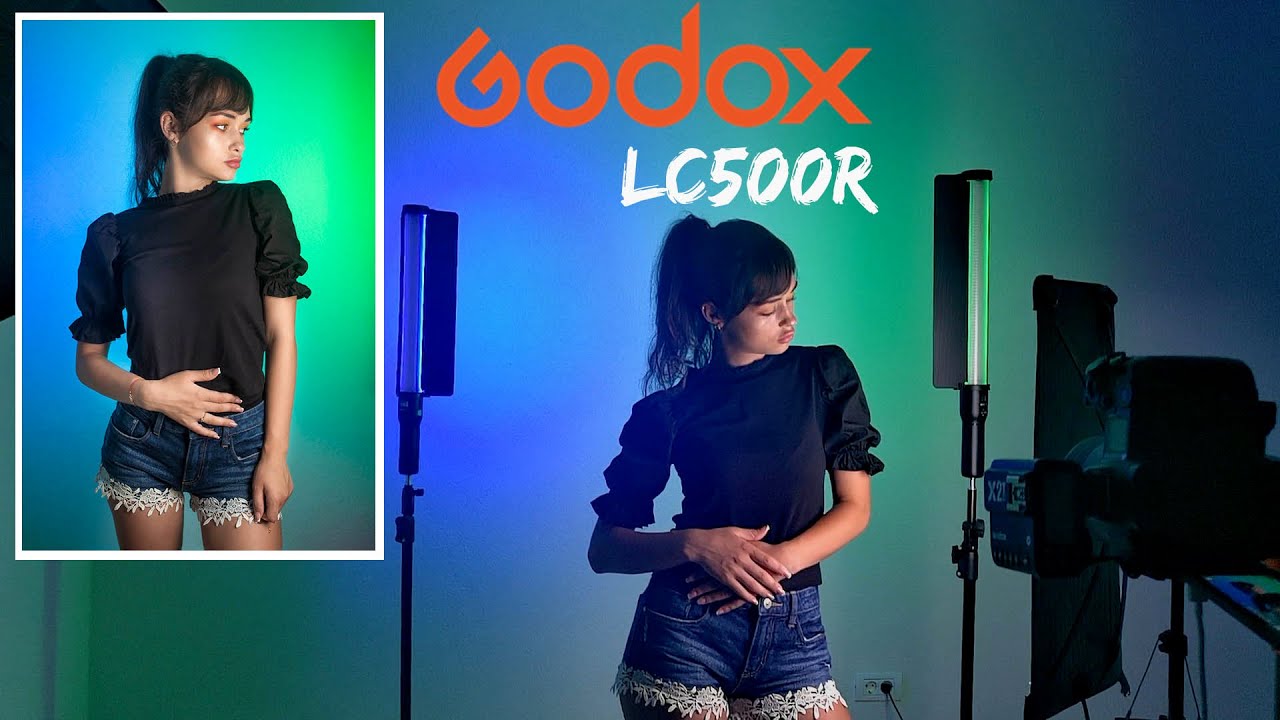 Lighting  RGB portrait used  new Godox #LC500R (Italiano)
