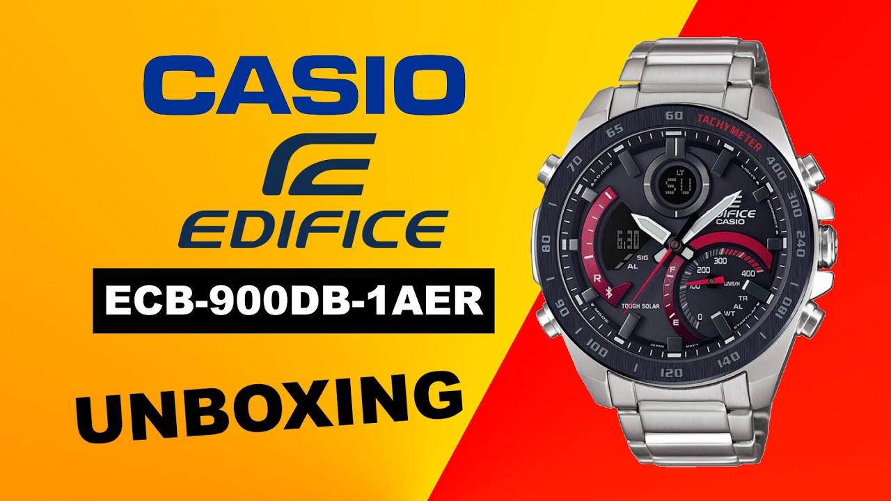Casio Edifice ECB-900DB-1AER Unboxing HD