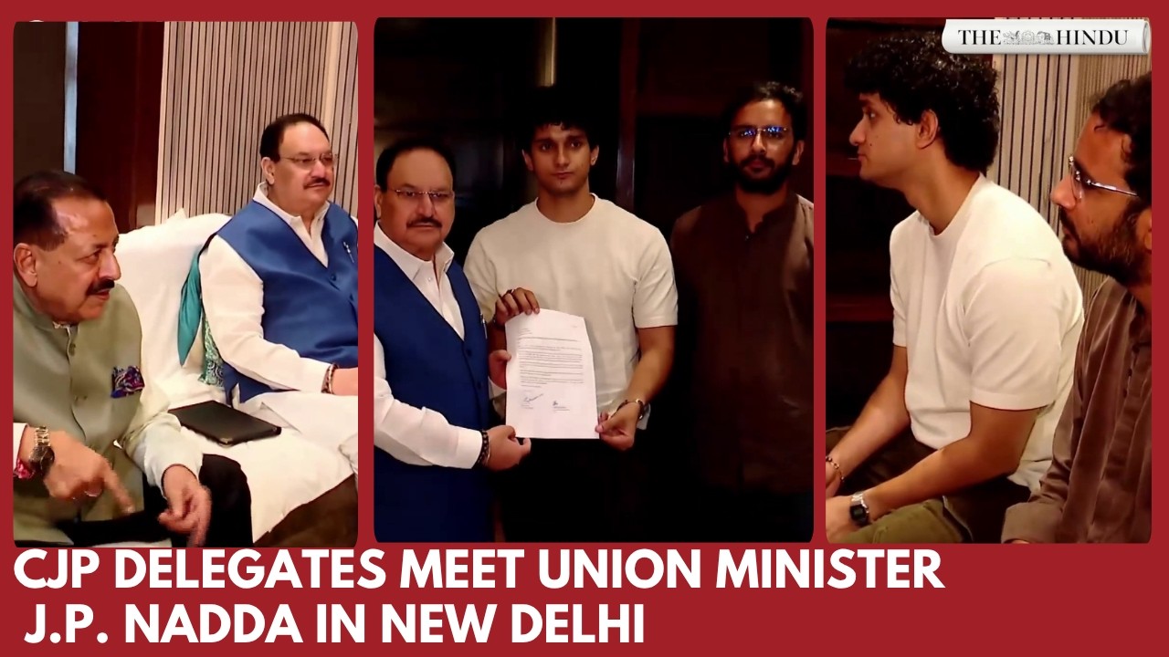 CJP delegation met Union Ministers at Constitution Club in New Delhi