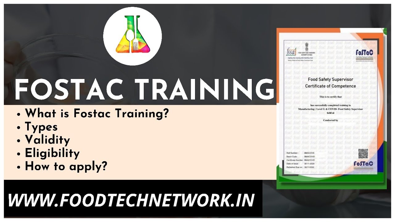What is FSSAI FoSTaC Training & certification? How to apply? #foodtechnetwork