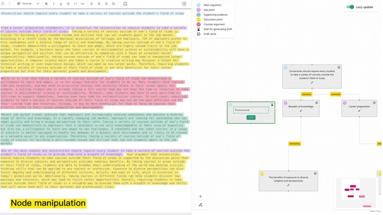 VISAR: A Human-AI Argumentative Writing Assistant
