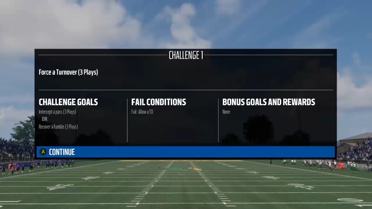 Madden 18 Week 19 Heroic Boss Battle Challenge 1 Intercept A Pass Or Force Fumble In First 3 Plays