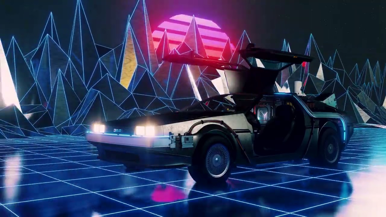Cyberpunk Retro Truck VJ Loop: Futuristic Visuals