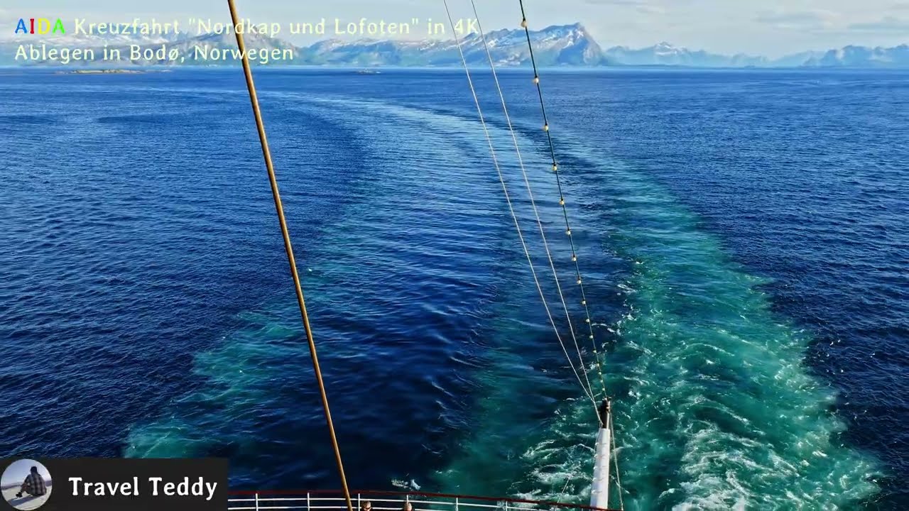 Bodø Hafen - die AIDAbella legt ab! Durch die Fjorde von Norwegen | Lofoten Kreuzfahrt mit der AIDA
