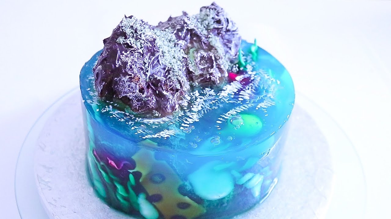 Island cake - Учебное пособие по пирогу с желе из океана | Торт Тенденции 2020