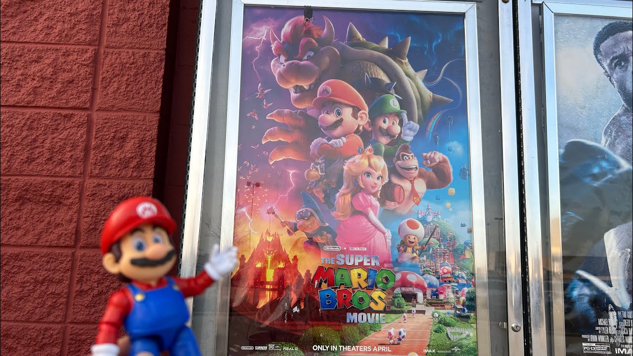 Super Mario Sees The Super Mario Bros. Movie At Cinemark