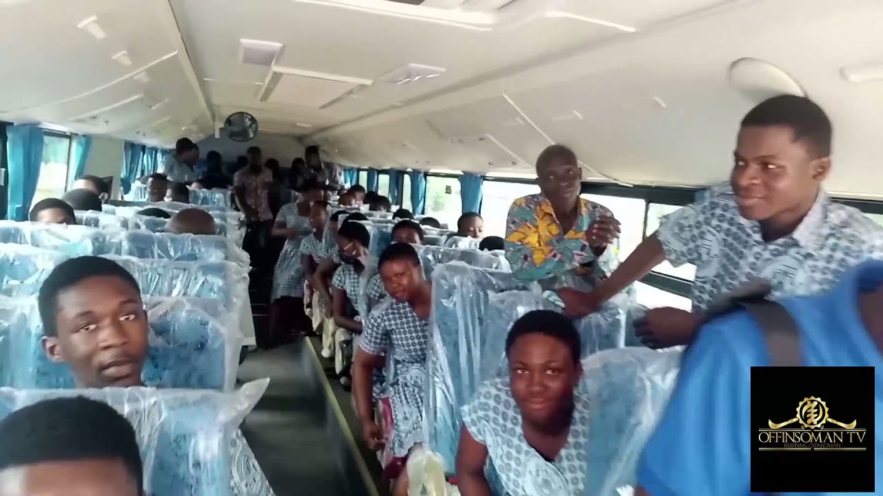 DWEMENA AKENTEN SENIOR SCHOOL: A NEW SCHOOL BUS , HAS BEEN INAUGURATED BY HON. APPIAH KINGSLEY