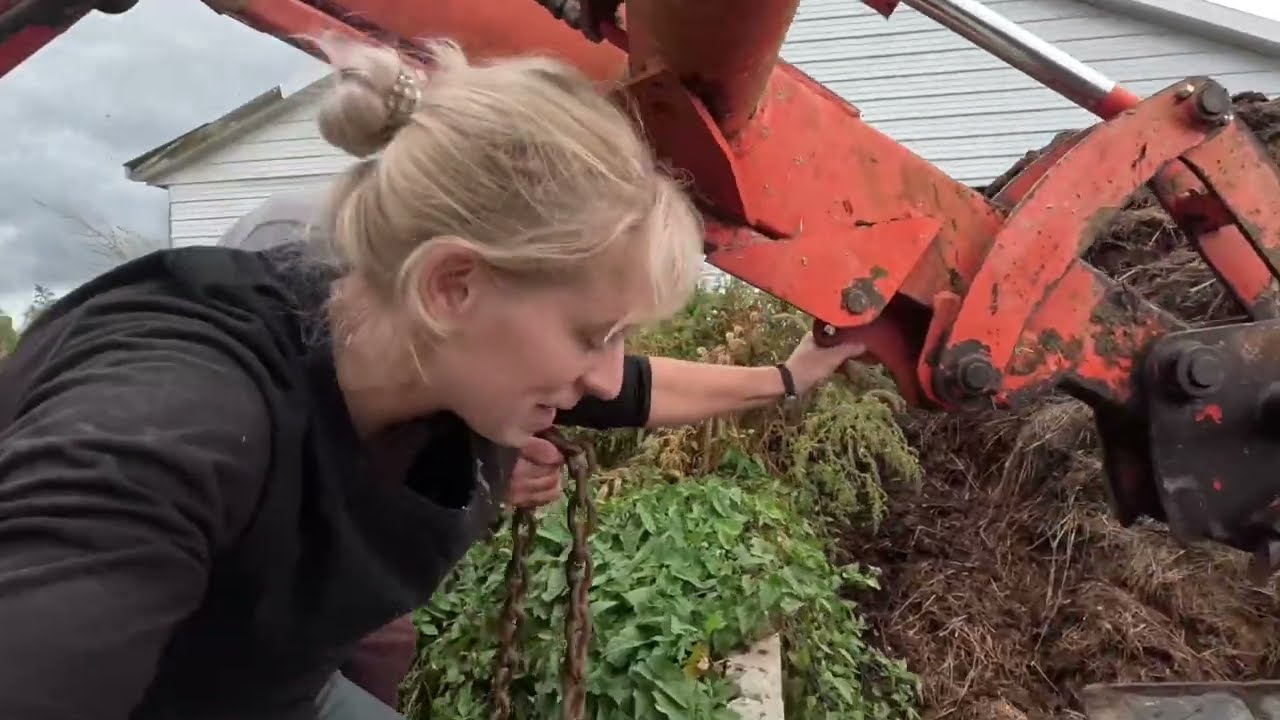 What do you do when equipment falls in the manure pit…?? 😬