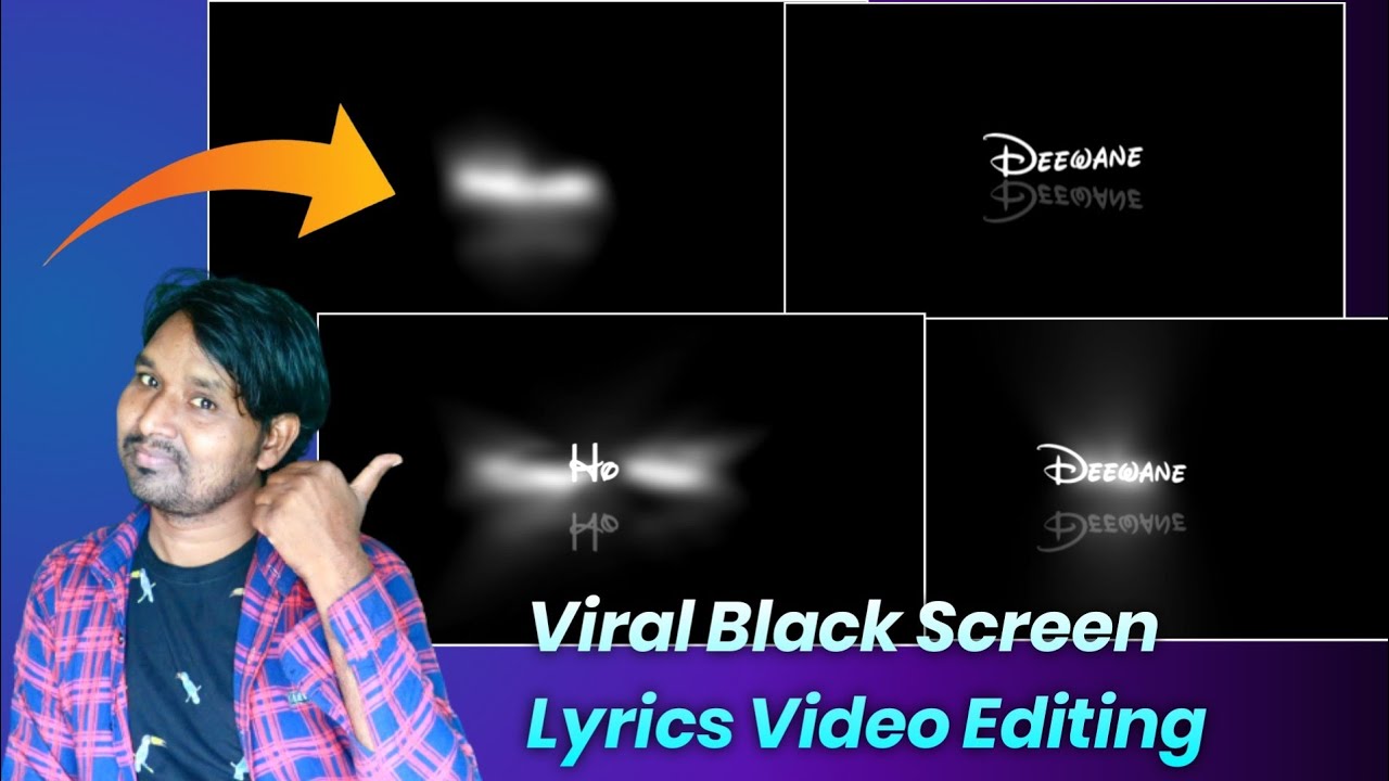 🔴New Viral Black Screen Lyrics video editing alight Motion Hindi 🔥||Vinit Sah