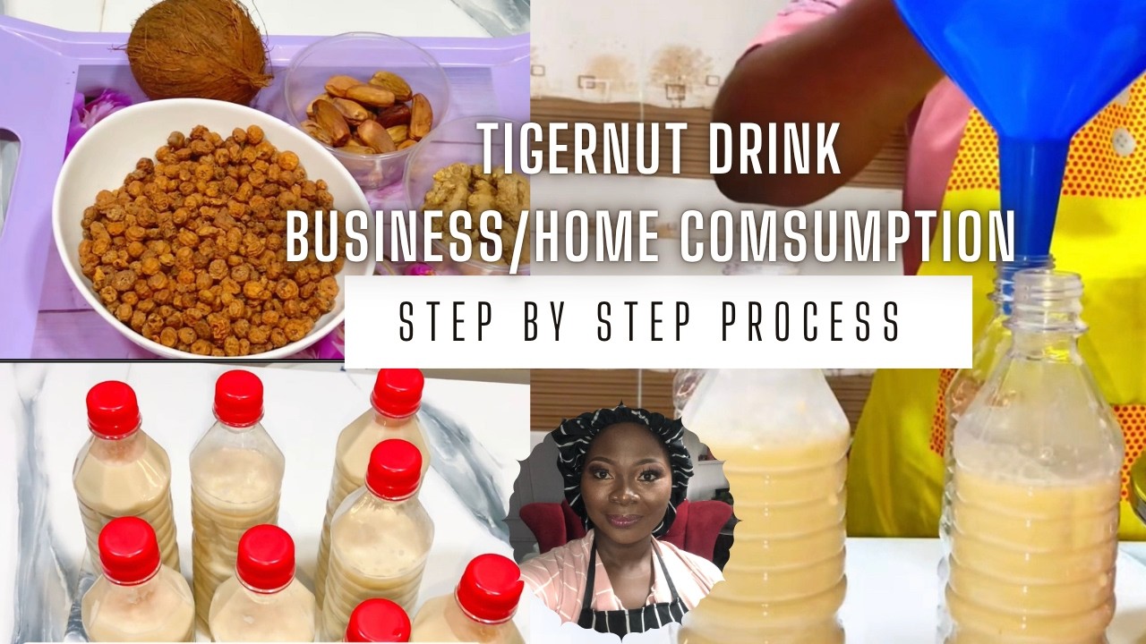 How to Make Tigernut Drink (Kunu Aya) Healthy Recipe for Home & Business