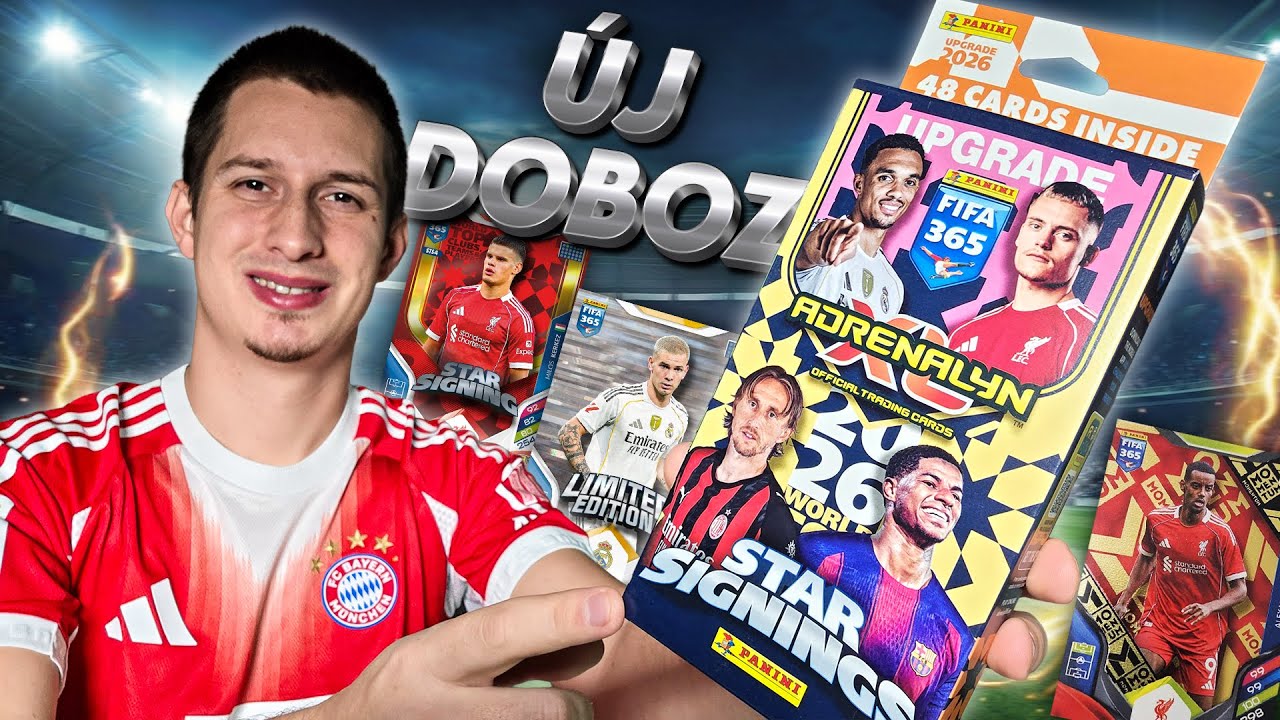 Panini Adrenalyn XL FIFA 365 2026 | Star Signings Upgrade Doboz