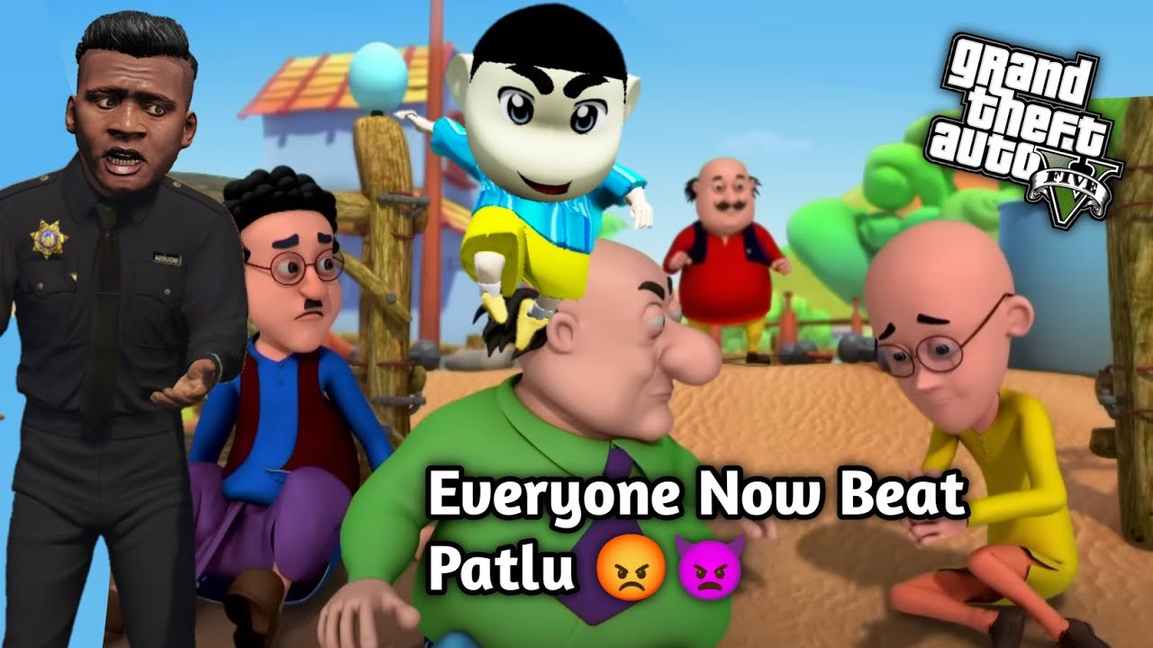 GTA 5: Now Franklin Trying To Find Patlu For Beating Him,😡 Shinchan fight Chingum 😡Ps Gamester