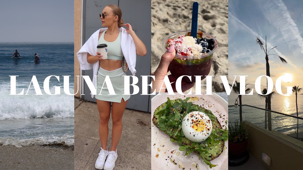 LAGUNA BEACH VLOG! restaurants, beach, pull day workout & more