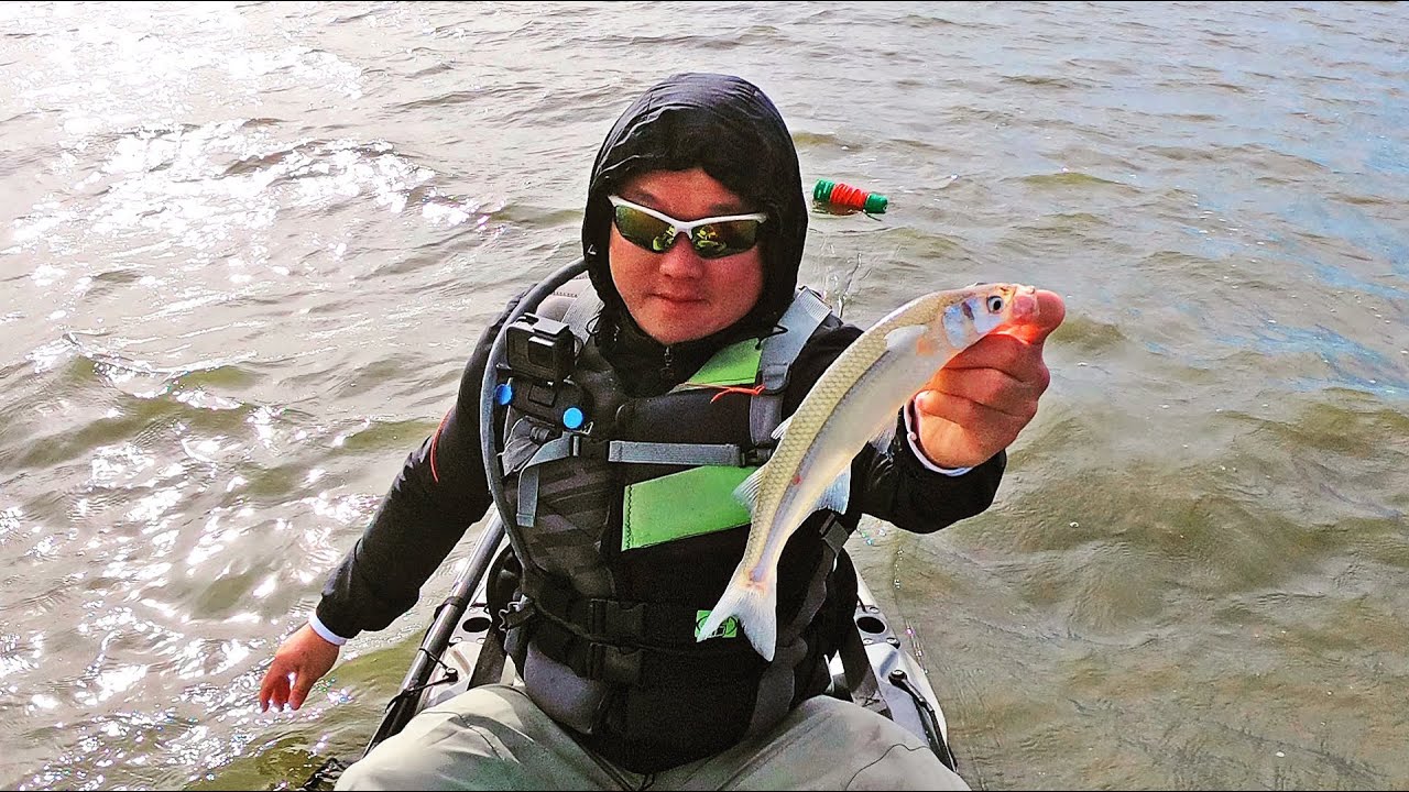 ARRANCO LA TEMPORADA! Pejerrey en LAS BARRANCAS, Pesca de Pejes en Kayak