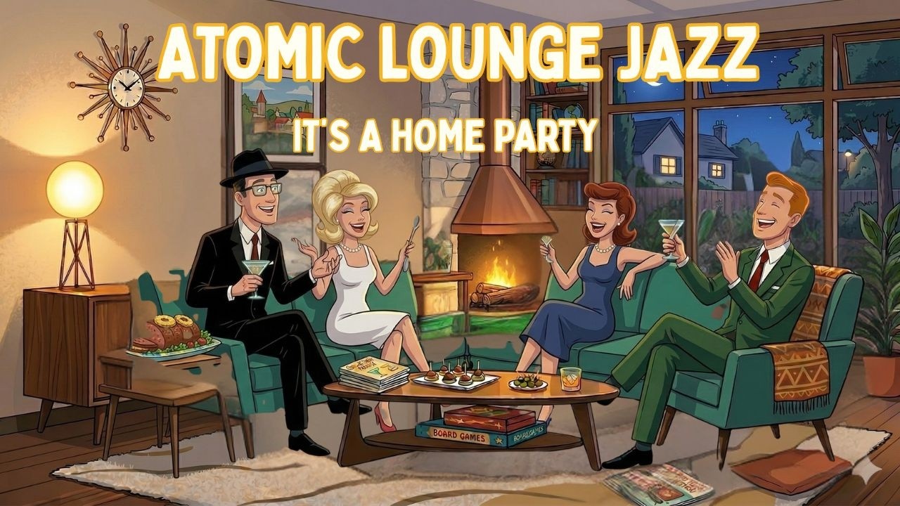 60’s Atomic Cocktail Lounge Music | Work, Study, Relax – Vintage Home Party Jazz Night