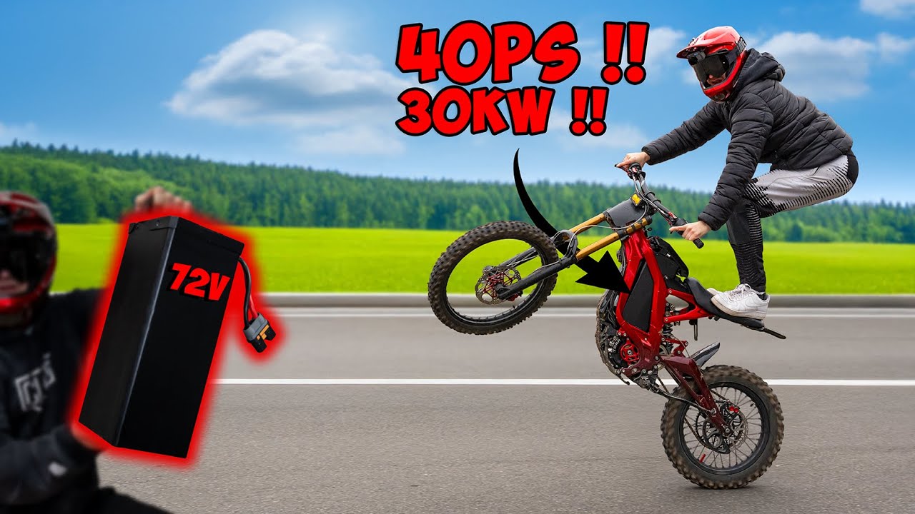 Surron X hat 583% mehr POWER!!! || Stärkster 72V Akku der Welt Test & Review || Teil 1/2