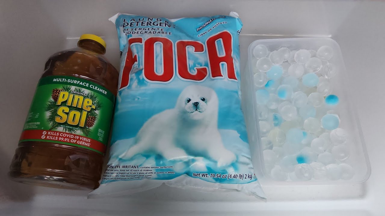 ASMR Ice Soap+ Original PineSol+ Blue Detergent Powder