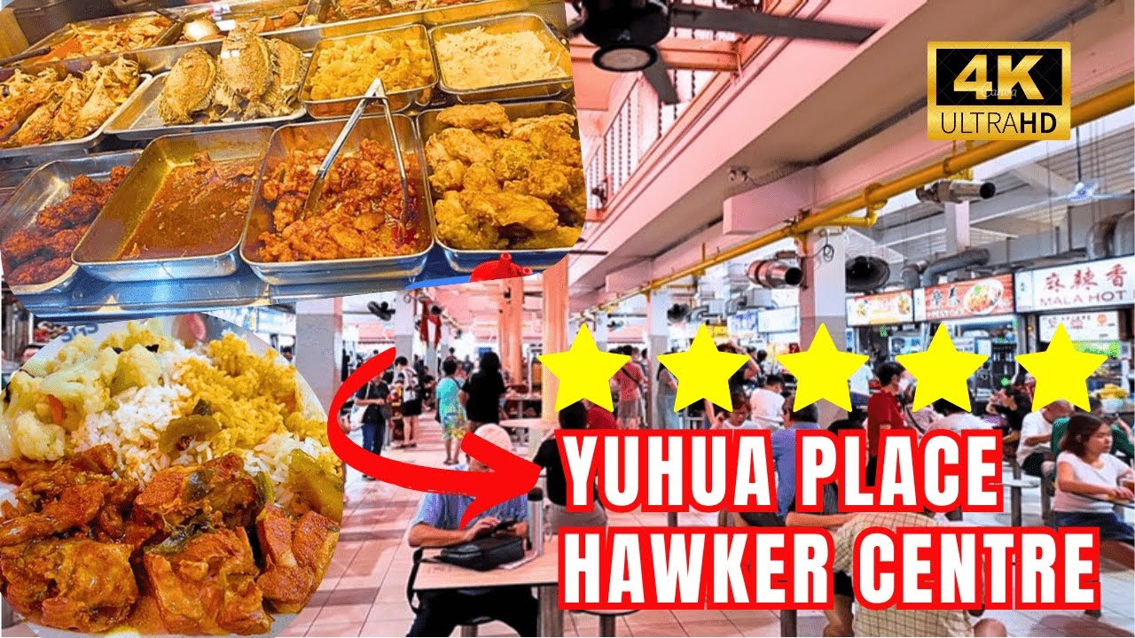 Singapore’s Most Underrated Hawker Centre | Cheap Eats at Yuhua Place Market [4K]