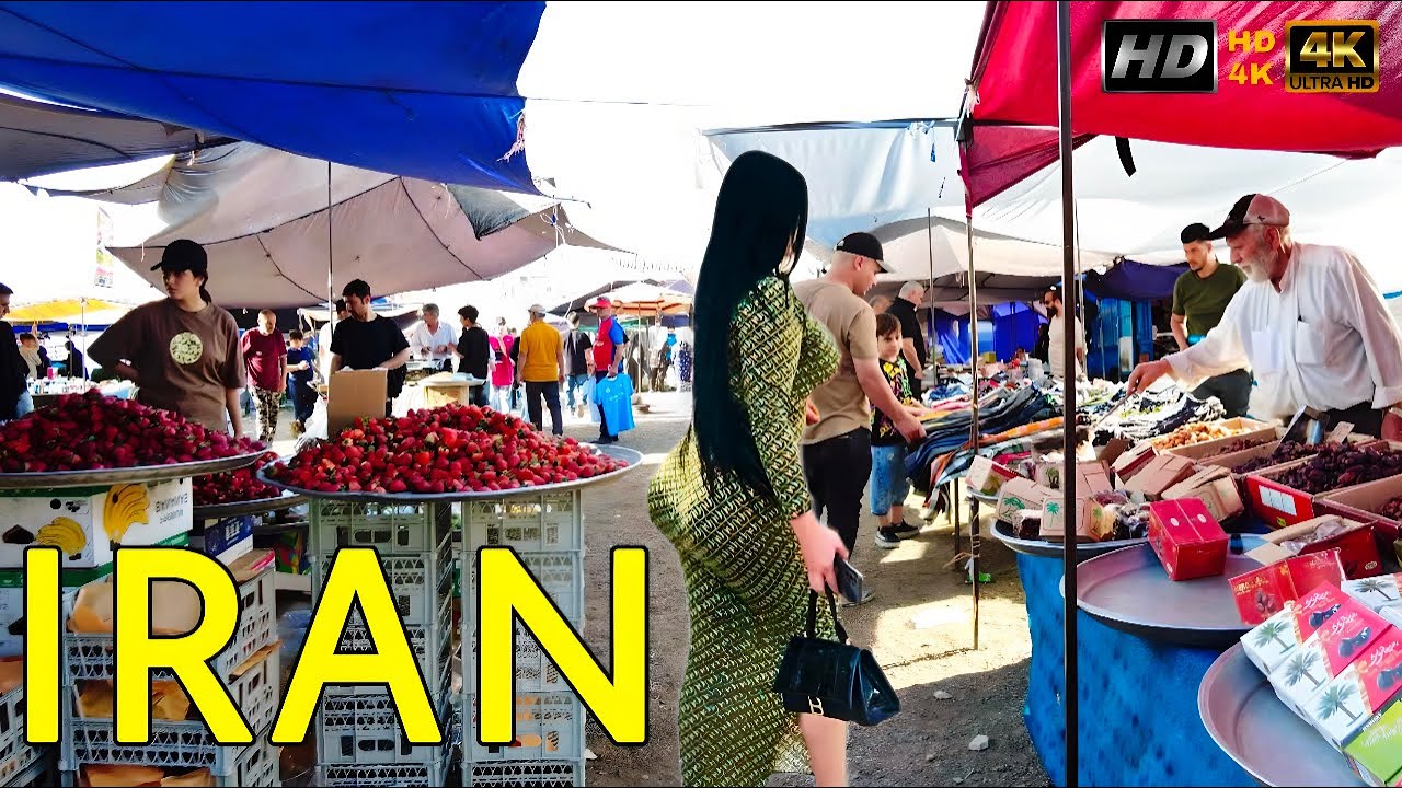 Tehran&rsquo;s Friday Bazaar🇮🇷 Local bazaar vlog 2025 🇮🇷Walking in Tehran (4K Tour)ایران