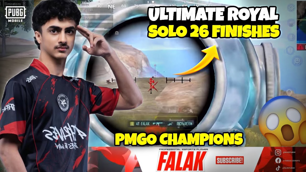 🚨ЧЕМПИОНЫ PMGO 2026😱26 фрагов в соло в Ultimate Royal | 4T FALAK