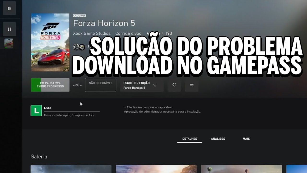 Como resolver problema de download no Xbox Gamepass PC (NÃO BAIXA)