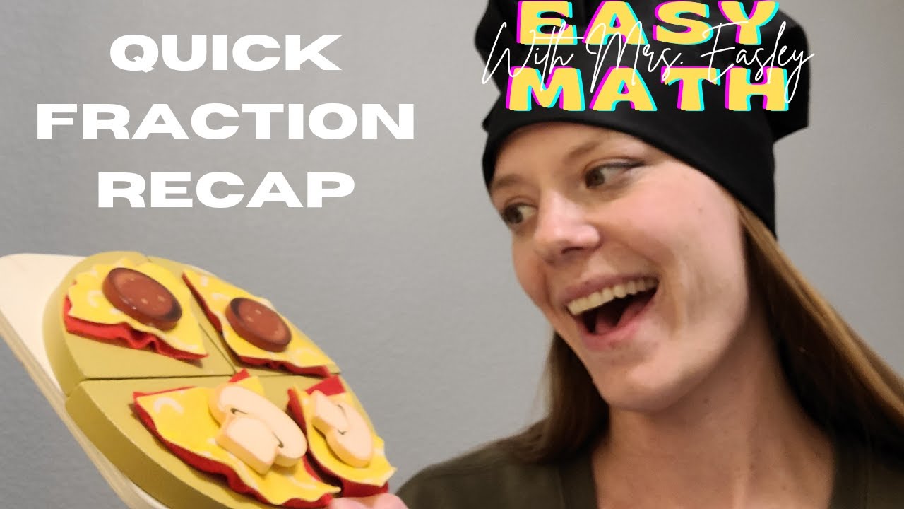 QUICK FRACTION RECAP [Introduction to Fractions with Real Life Examples] 4th Grade Math