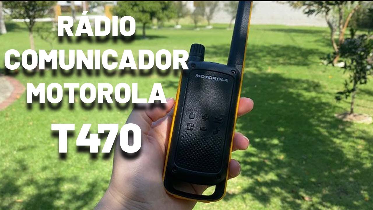 TESTANDO O RÁDIO COMUNICADOR MOTOROLA T470