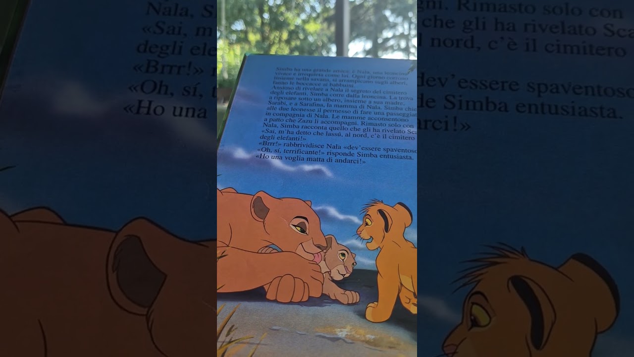 Il re leone 🦁  tata tizi legge per I bambini non vedenti 🌸 