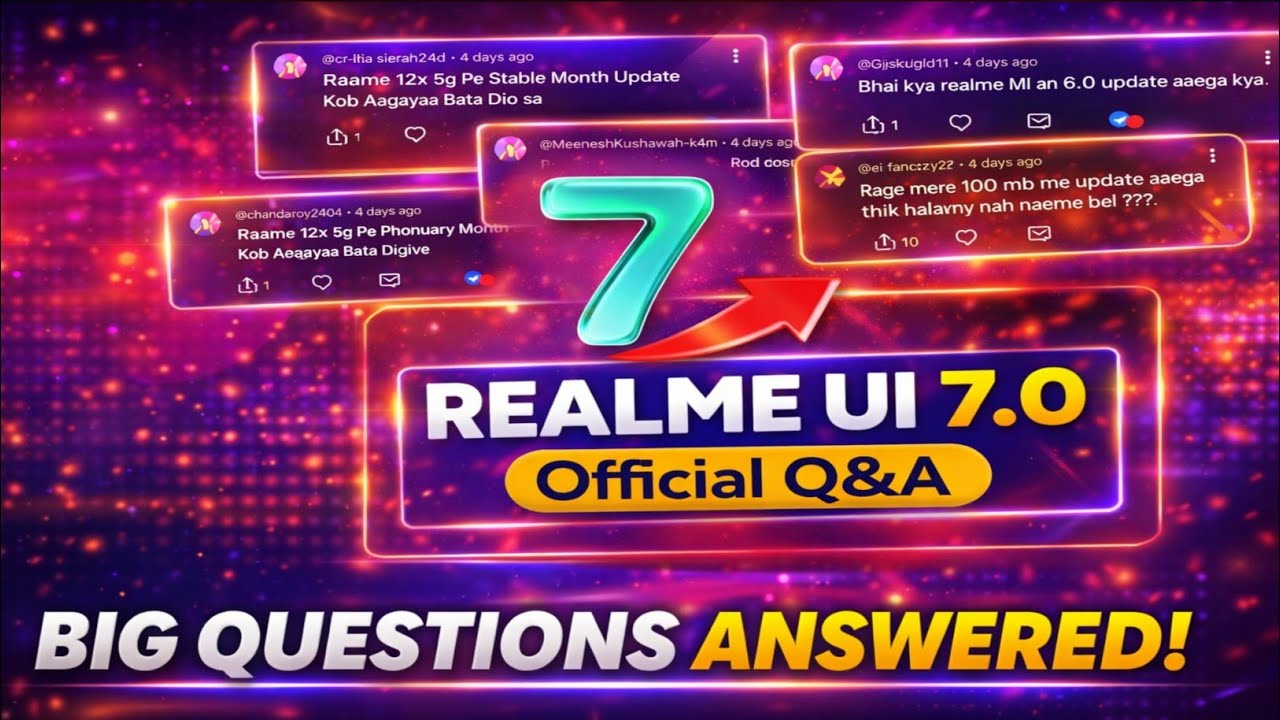 Realme UI 7.0 Official Update 😱 | Realme P1 5G & 12x 5G Q&A | Stable Update Kab Aayega?