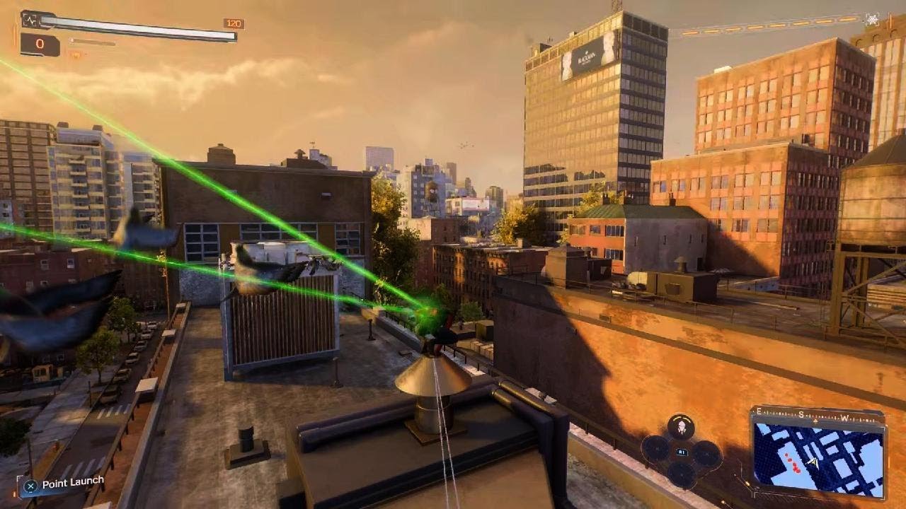 Marvel's Spider-Man 2  clearing the roof top