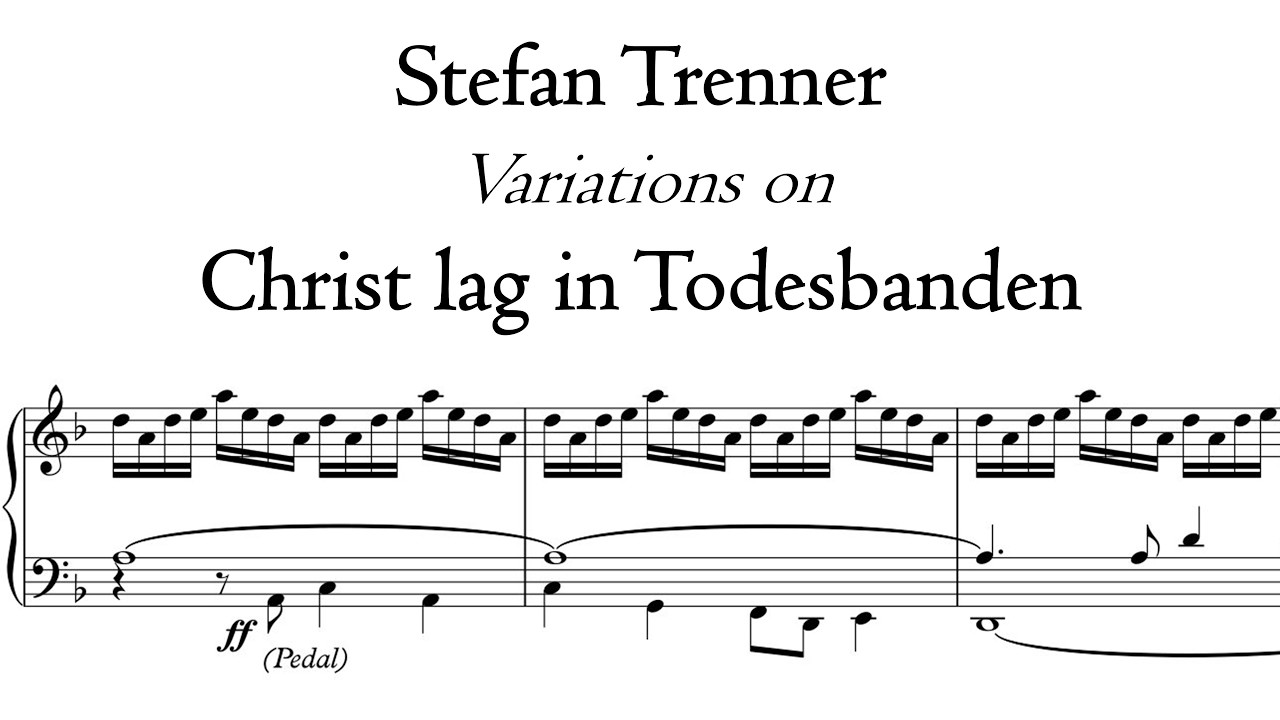 Trenner - Variations on 'Christ lag in Todesbanden' - Metzler organ, Poblet, Hauptwerk